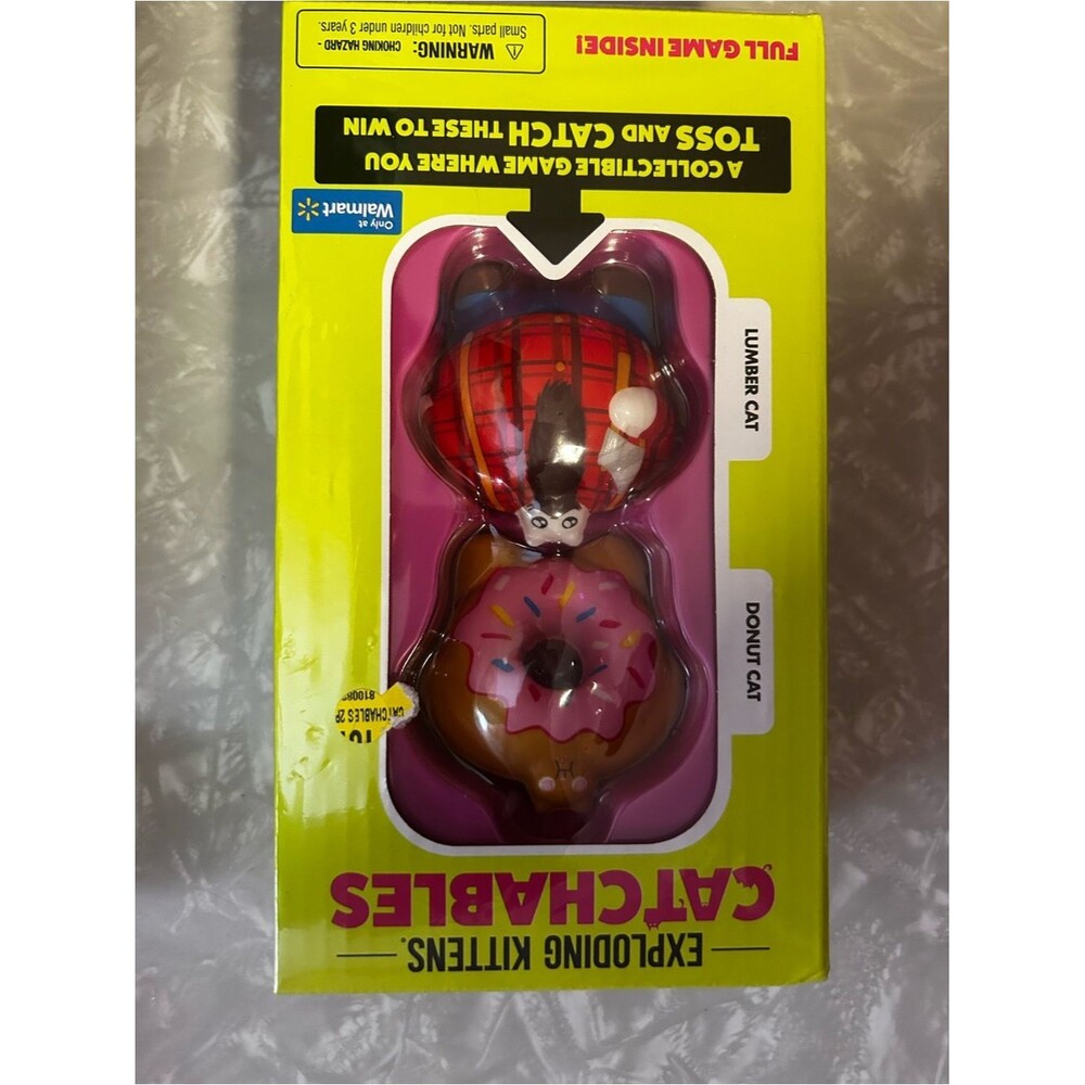 Exploding Kittens Catables Lumber Cat & Donut Cat Set - Pink & Red